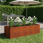 Aia istutuskast rooste 200 x 80 x 60 cm ilmastikukindel teras