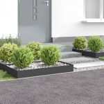 Murupiire 4 tk 100 x 60 x 20 cm Teras Must
