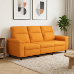 Diivan Tume Kollane 214 x 90 x 95 cm kangas