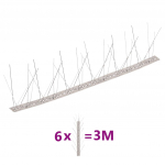 5-realine roostevabast terasest linnupiigid, 6 tk, 3 m