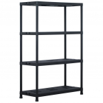 Hoiuriiul, must, 220 kg, 90 x 40 x 138 cm, plast