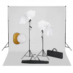 FOTOSTUUDIOKOMPLEKT LAMBID, VIHMAVARI, TAUSTAPILT, REFLEKTOR