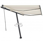 Automaatne varikatus ledi ja tuuleanduriga 300x250 cm kreemjas