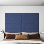 Seinapaneelid 12 tk, sinine, 90 x 15 cm, kangas, 1,62 m&sup2;