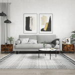 Diivanilaud, 2tk, suitsutatud tamm, 50 x 50 x 40cm, tehispuit
