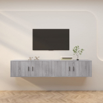 Seina telerikapid, 2 tk, hall Sonoma, 100x34,5x40 cm