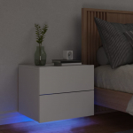 Seinale kinnitatav &ouml;&ouml;kapp LED-tuledega, valge
