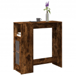 Baarilaud riiulitega suitsutatud tamm 101x40x103,5 cm tehispuit