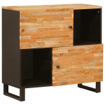 K&otilde;rvalkapp ladustamisega pruun 80 x 33 x 75 cm tugev mango puu