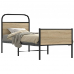 Voodiraam ilma madratsita, sonoma tamm, 75x190 cm