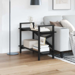 Raamatukapp Must tamm 100 x 33,5 x 64 cm Tehispuit