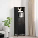 Raamaturiiul sahtliga must tamm 43 x 36 x 150.5 cm tehispuit