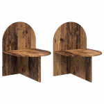 &Ouml;&ouml;kapp 2 pcs Vana puit 48 x 49 x 65 cm T&ouml;&ouml;deldud puit