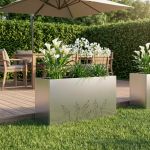 Aia istutuskast h&otilde;bedane 100 x 20 x 49 cm tsingitud teras