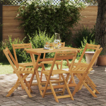 Kokkupandavad Aia Toolid 6 pcs Neutraalne 40 x 53 x 80 cm