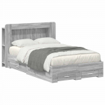 Voodiraam ladustamisega Hall Sonoma 120 x 190 cm Tehispuit