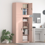 Hoiukapp 2 tk Roosa 80 x 40 x 210 cm Teras Lukustatav