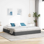 Ottomani voodiraam ladustamisega Tumehall 200 x 200 cm kangas