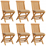 Aiatoolid beežide istmepatjadega, 6 tk, tiikpuu