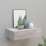 Sahtliga seinariiul, betoonhall 40 x 23,5 x 10 cm mdf