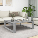 Diivanilaud, hall sonoma tamm, 100 x 100 x 35cm, tehispuit