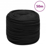 Paadik&ouml;is, t&auml;ismust, 6 mm, 50 m, pol&uuml;prop&uuml;leen