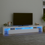Telerialus LED-tuledega, valge, 260x36,5x40 cm