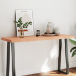 Lauaplaat, helepruun, 140 x 50 x (2-6) cm, t&ouml;&ouml;deldud t&auml;ispuit