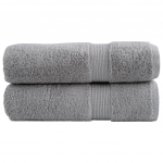Premium-klassi k&auml;ter&auml;tikud SOLUND 2 tk hallid 50 x 100 cm 600 g/m&sup2;