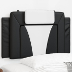 Voodipeatsi padi Viana, must ja valge, 90 cm, kunstnahk