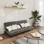 2-kohaline diivanvoodi, tumehall, samet