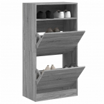 Jalatsikapp, hall sonoma tamm, 60 x 34 x 116 cm, tehispuit