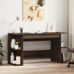 Kirjutuslaud, pruun tamm, 140 x 50 x 75 cm, tehispuit