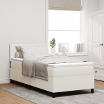 Karpvoodi koos madratsi ja led-iga kreem 100x200 cm sari fliis