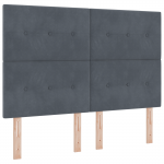 Voodipeatsi nupuga tufting tume hall 140 cm samet