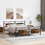 METALLIST VOODIRAAM ILMA MADRATSITA SUITSUTATUD TAMM 160X200 CM