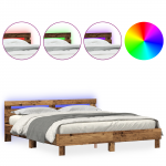 Voodiraam rustikaalne vana puit tahke taastatud puit 200 x 200 cm