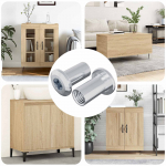 Lukustusmutter 2 tk nikkel m6 x 25 mm teras