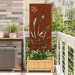 Aia privaatsuse kate rooste 50 x 140 cm kulunud teras