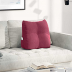 Seljatugi padi veinpunane 45 x 24 x 50 cm samet