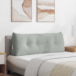 Seljatugi padi helehall 120 x 24 x 50 cm samet