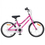 Laste Bike 18 Tolli 5-7 aastastele Roosa valge
