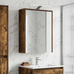 Vannitoa peeglikapp riiuliga Suitsetatud tamm 43 x 16 x 62.5 cm