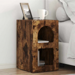 &Ouml;&ouml;kapp 2 tk suitsetatud tamm 29,5 x 33,5 x 50 cm tehispuit