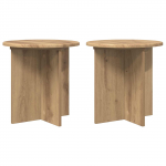 Taimede alus 2 pcs Artisan tamm 40 x 40 x 40 cm Tehispuit