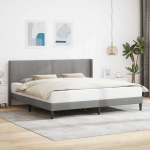 Voodiraam peatsiga Helehall 200 x 200 cm Samet