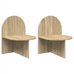 &Ouml;&ouml;kapp 2 pcs Sonoma tamm 48 x 49 x 65 cm T&ouml;&ouml;deldud puit