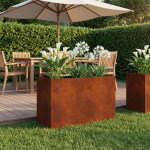 Aia istutuskast rooste 80 x 30 x 50 cm ilmastikukindel teras