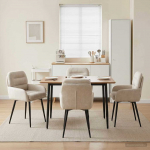 S&ouml;&ouml;gitoa Toolid 4 pcs Samet Kreemjas 59 x 59,5 x 90 cm