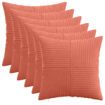 Diivanipadi 6 tk ALMELO punane oranž 35 x 35 cm manchester